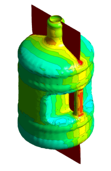 ansys-polyflow-water-cooler-material-distribution.png